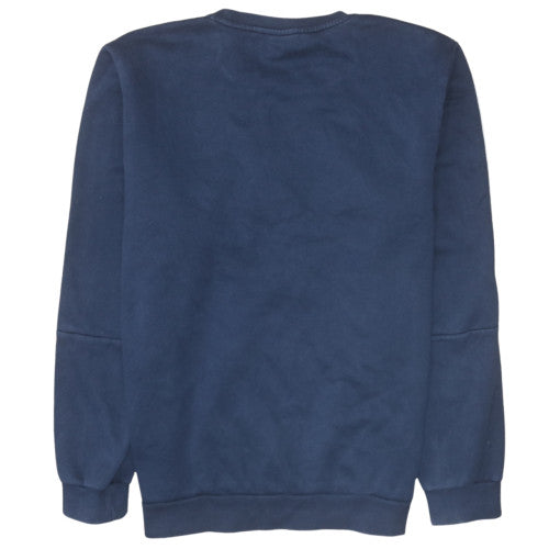 Adidas Men's Navy Blue Crew Neck Pullover Sweatshirt Size L