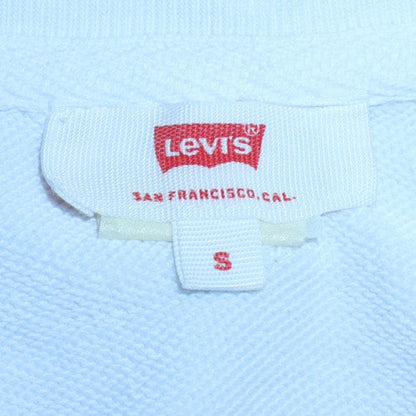 Levi's Women's White Crew Neck Logo Sweatshirt Size S