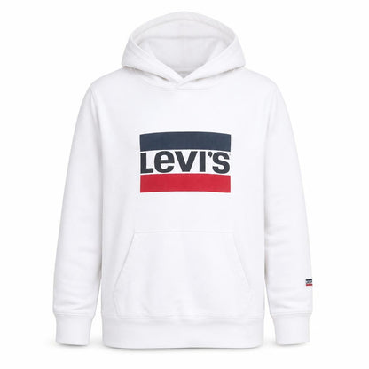 Levi's Men's White Pullover Hoodie S Graphic Logo Sweatshirt