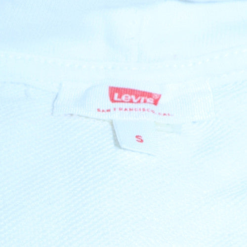 Levi's Men's White Pullover Hoodie S Graphic Logo Sweatshirt
