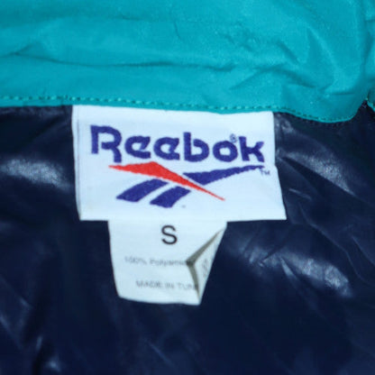 Reebok Men’s Blue Retro Hooded Windbreaker Jacket Size S
