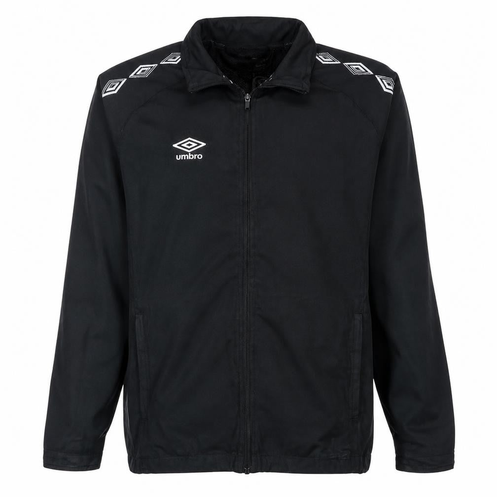 Umbro Boys Black 13-14 Years Track Jacket Full Zip Lightweight Sports Top