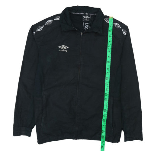 Umbro Boys Black 13-14 Years Track Jacket Full Zip Lightweight Sports Top