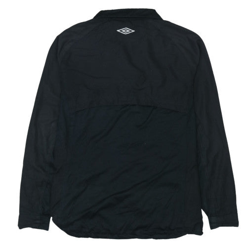 Umbro Boys Black 13-14 Years Track Jacket Full Zip Lightweight Sports Top