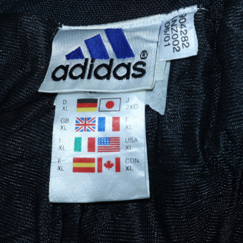 Adidas Men's Black XL Jogger Trousers with Reflective Zip Detail
