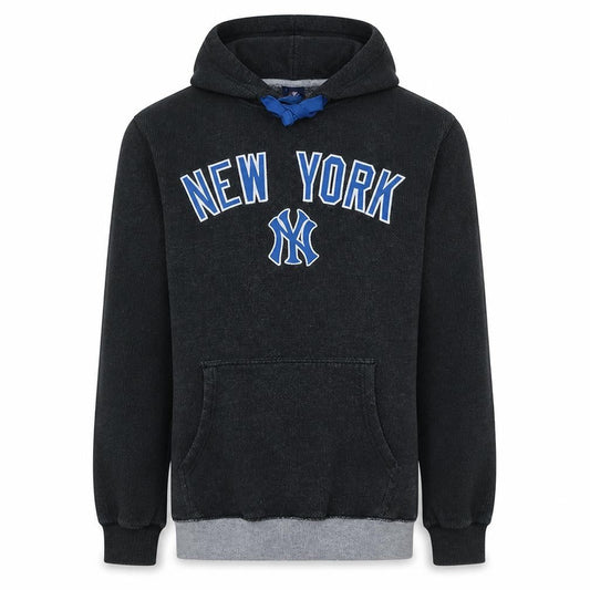Majestic Men’s Black New York Yankees Pullover Hoodie Size L Fleece