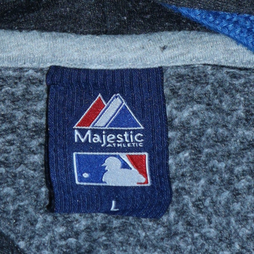 Majestic Men’s Black New York Yankees Pullover Hoodie Size L Fleece