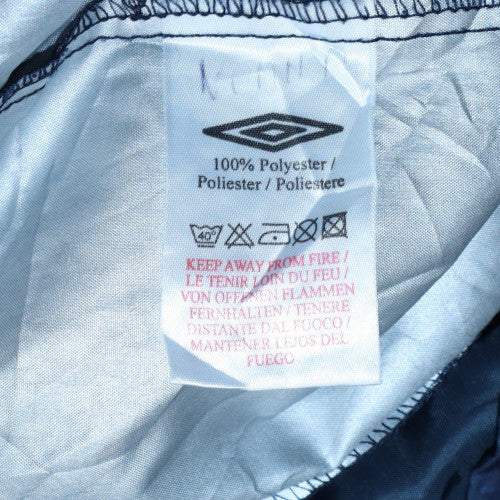 Umbro Men Blue S Windbreaker Hooded Sports Jacket
