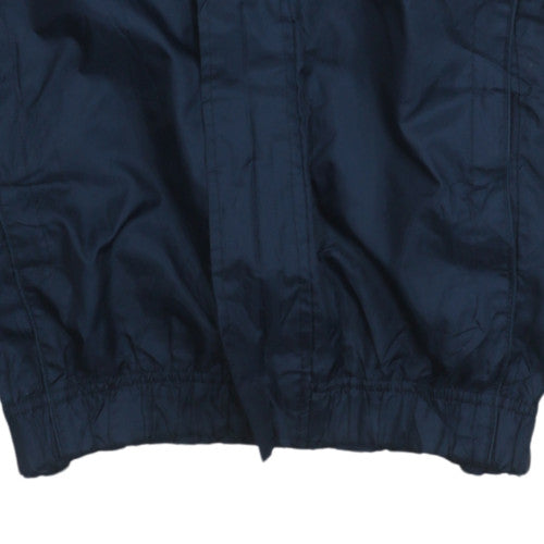 Umbro Men Blue S Windbreaker Hooded Sports Jacket