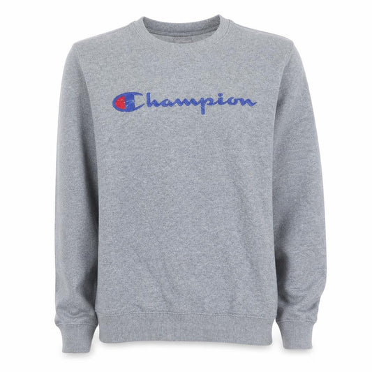 Champion Men's Grey Small Crew Neck Pullover Sweatshirt