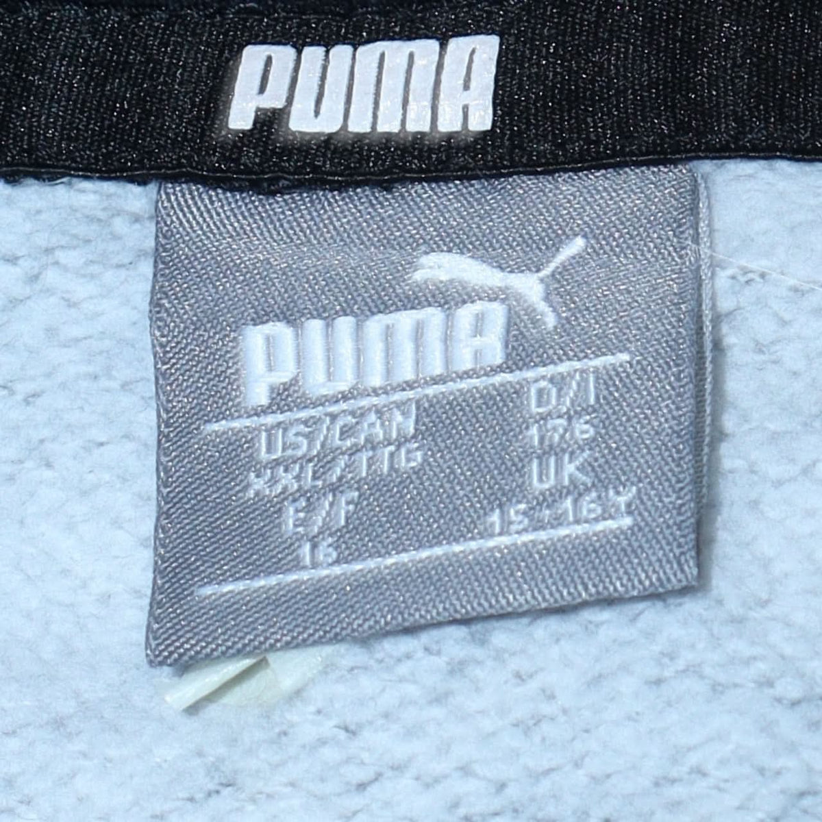 Puma Boys Black Graphic Pullover Hoodie 15-16 Years Sportswear