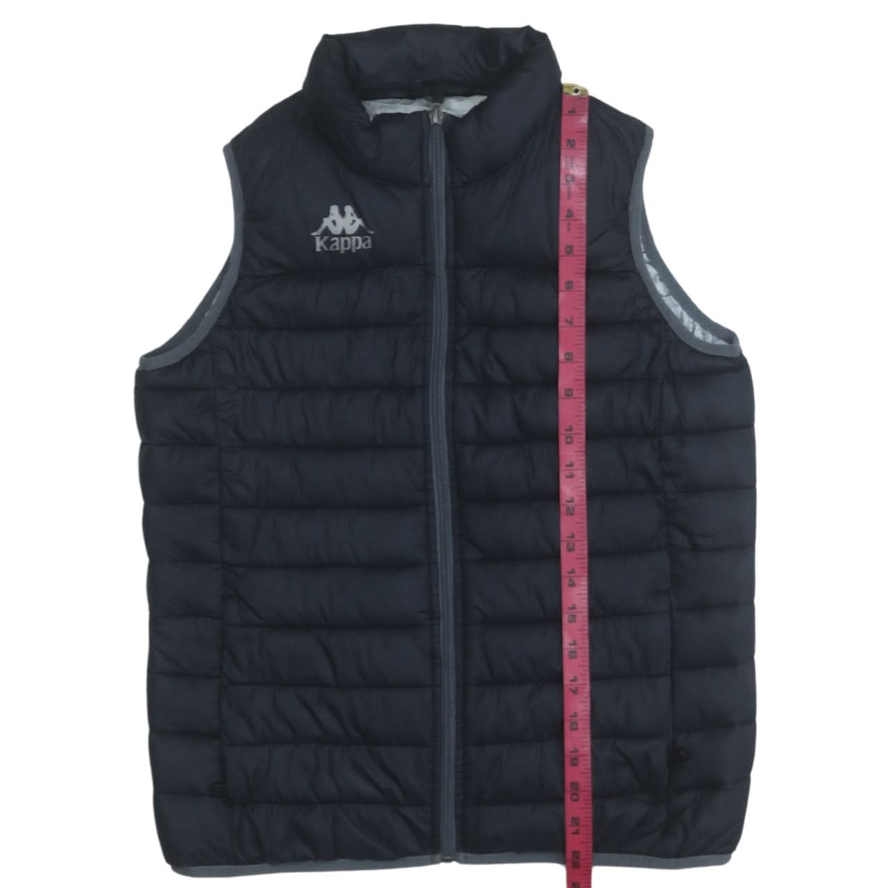 Kappa Boys Black Puffer Sleeveless Waistcoat 12 Years
