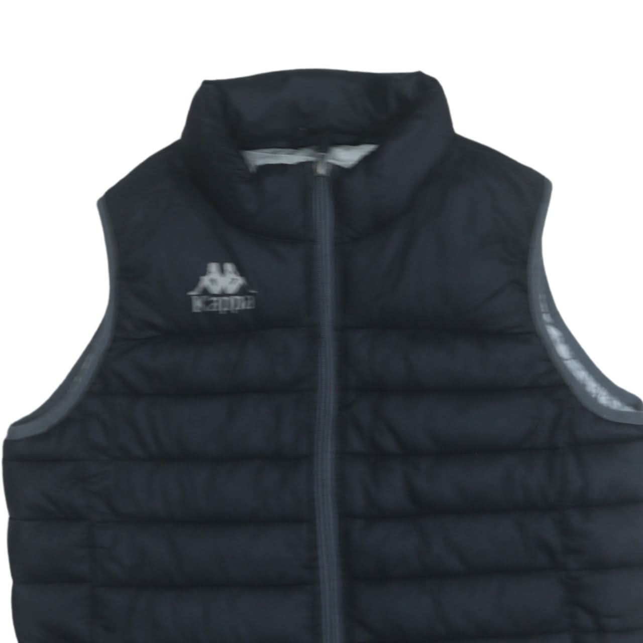 Kappa Boys Black Puffer Sleeveless Waistcoat 12 Years