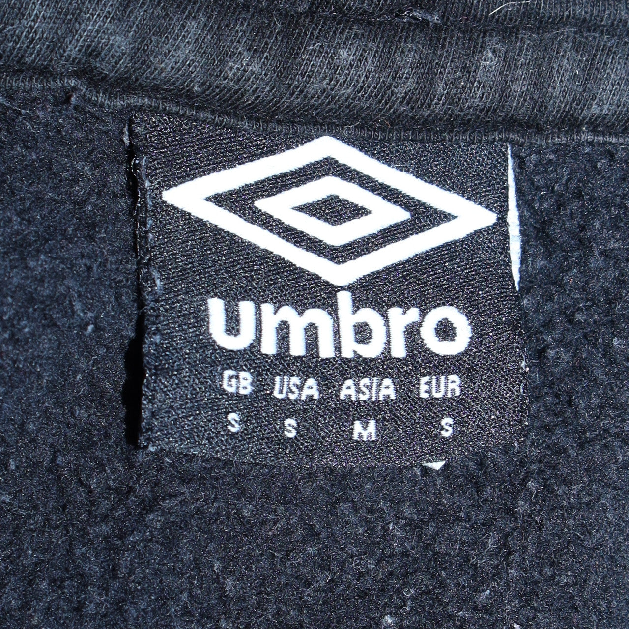Umbro Men's Black Pullover Hoodie Size S Sports Fleece