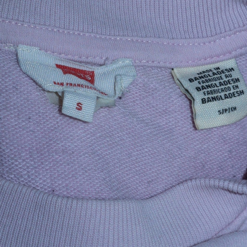 Levi's Women's Pink Crew Neck Pullover Sweatshirt Size S