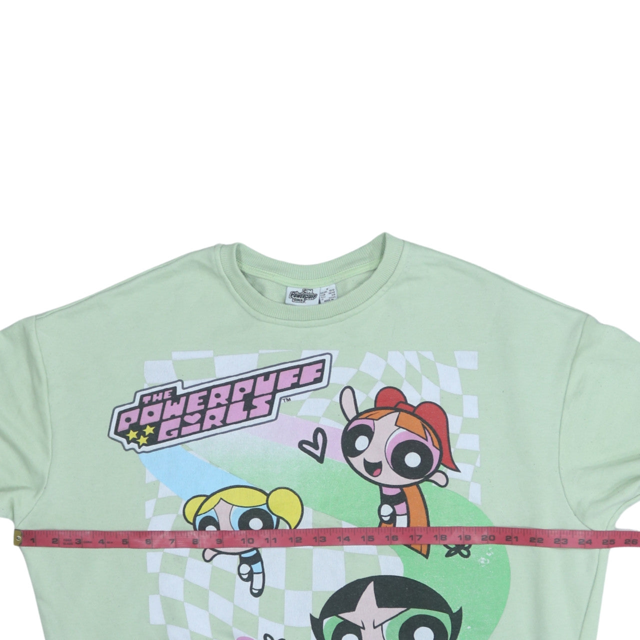 Primark Women Green Powerpuff Girls Pullover Sweatshirt Size S