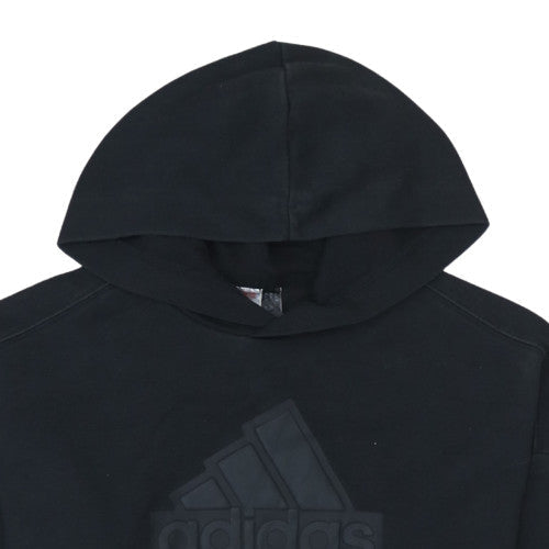 Adidas Girls Black Pullover Hoodie 12 Years Fleece Sportswear