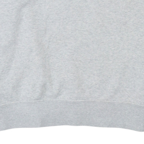 Nike Women's Grey Swoosh Logo Pullover Sweatshirt Size S