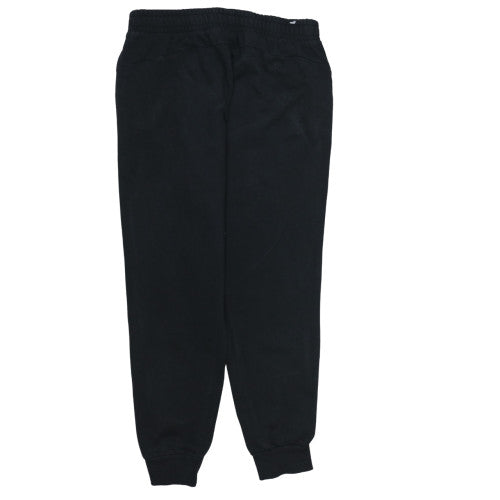 Puma Men's Black Regular Fit Sweatpants Tapered Fleece L