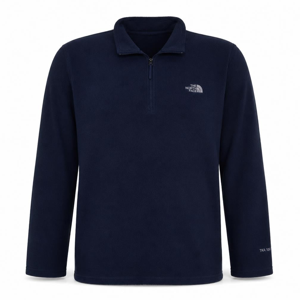 The North Face Mens Blue Fleece Half Zip Pullover Sweatshirt L