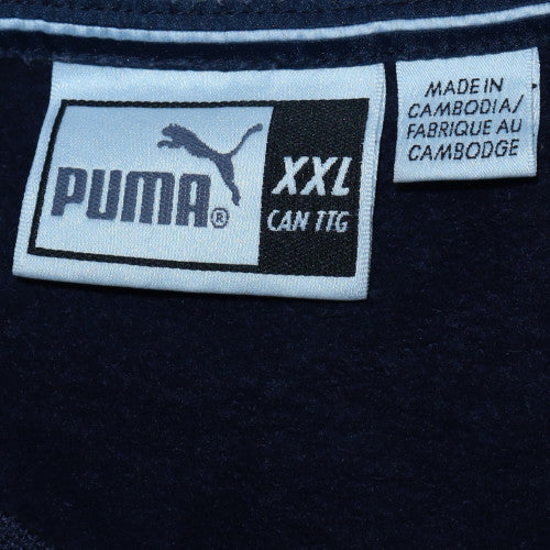 Puma Men’s Blue 2XL Crew Neck Pullover Logo Sweatshirt