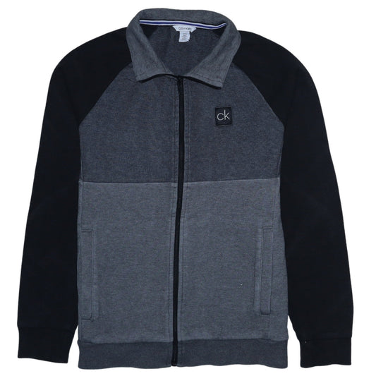 Calvin Klein Men's Grey Full Zip Sweatshirt Size S