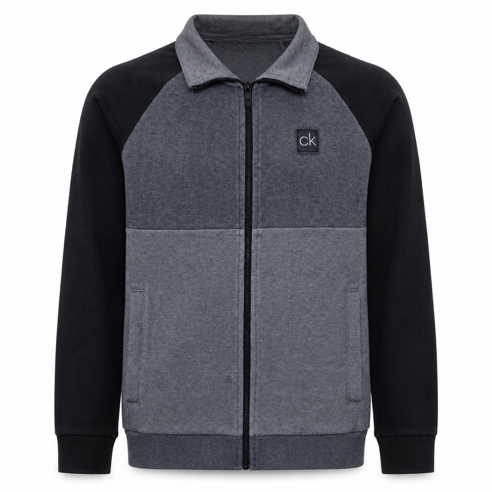 Calvin Klein Men's Grey Full Zip Sweatshirt Size S