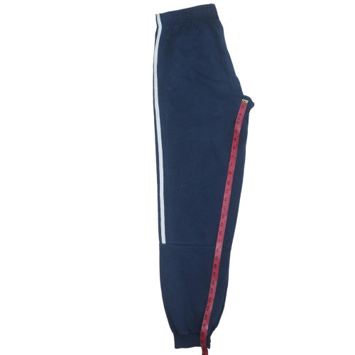 Adidas Boys Blue Jogger Trousers 16 Years Elastic Waist Fleece