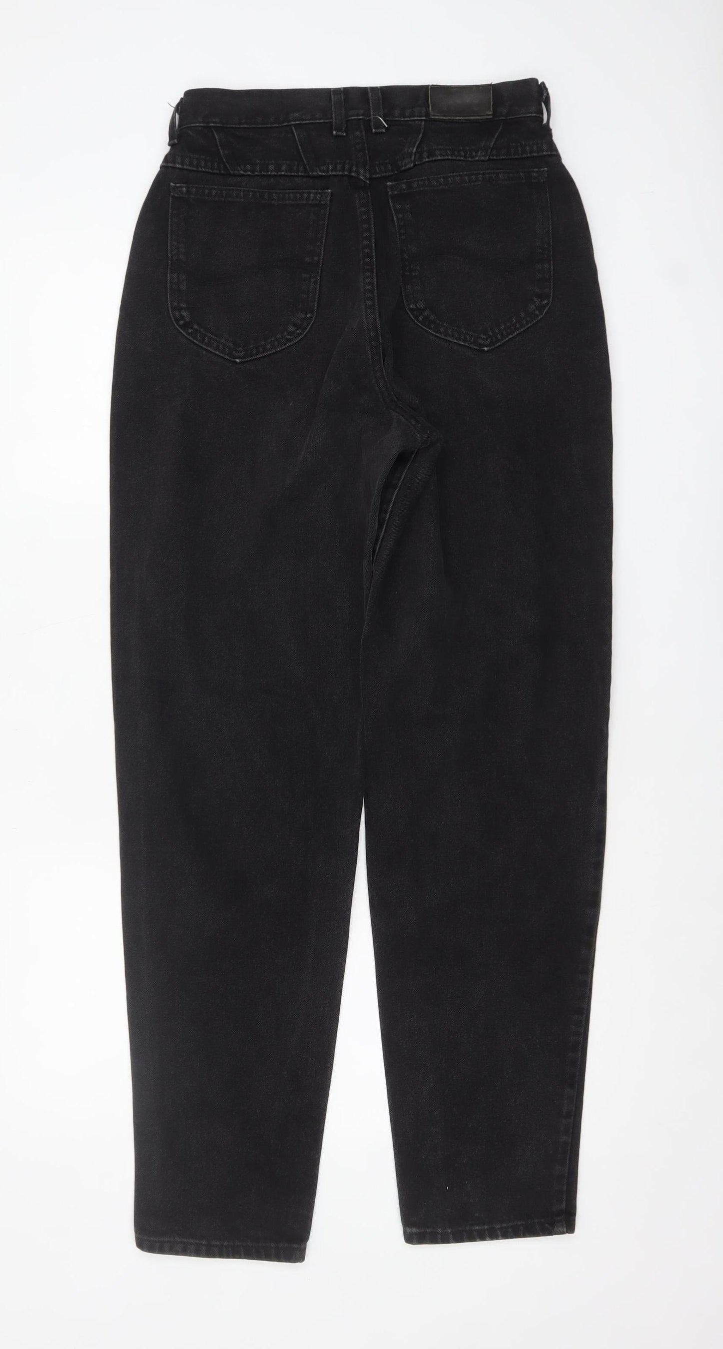 Lee Women Black High Rise Mom Jeans Size 8 Denim Classic