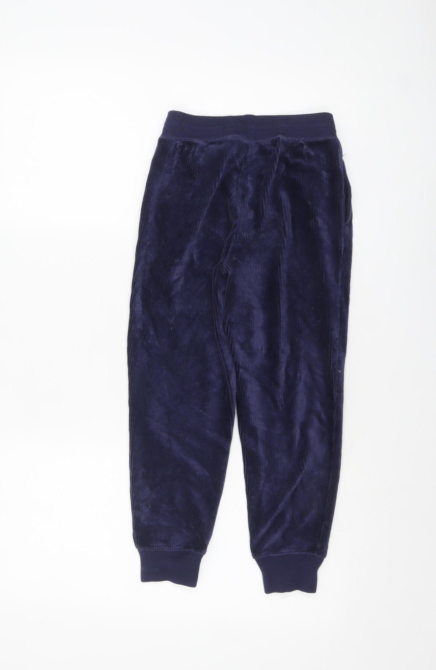 Ralph Lauren Boys Blue Velour Jogger Trousers 7 Years