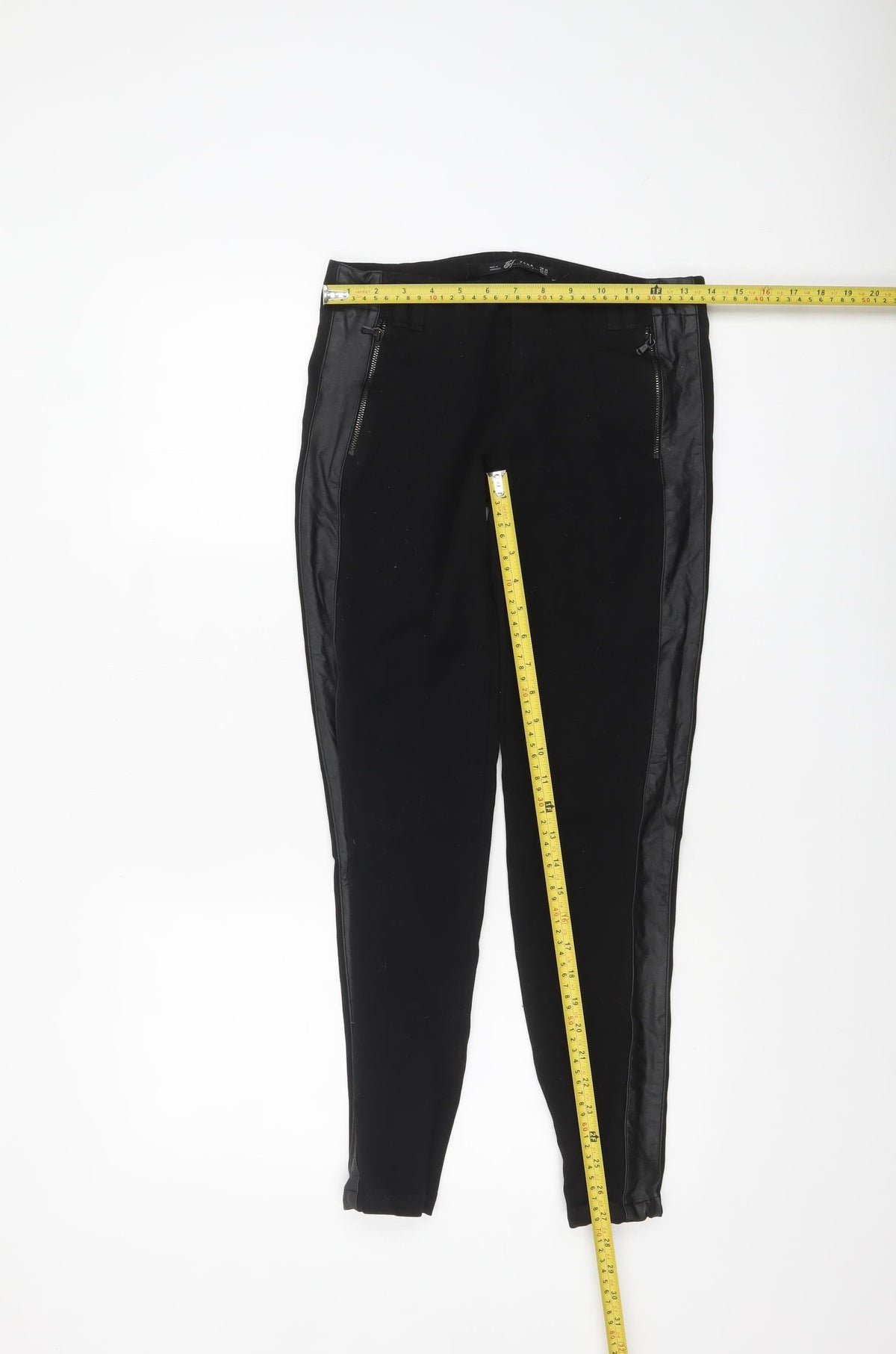 Zara Women Black Slim Fit Jegging Trousers Size 8