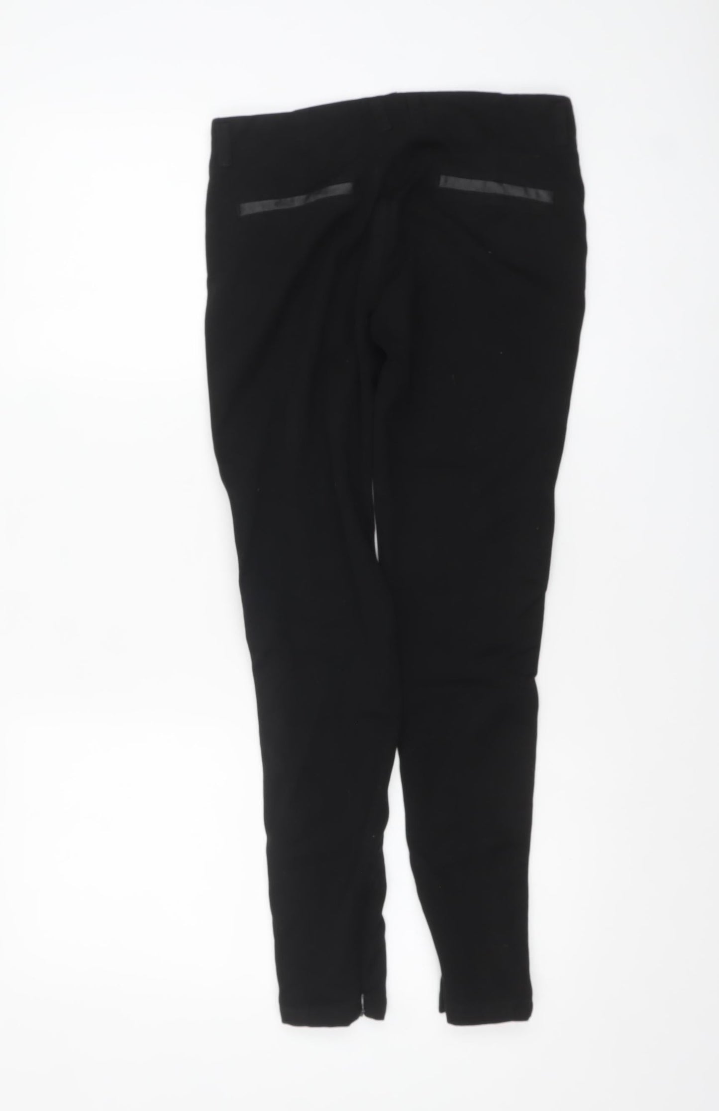 Zara Women Black Slim Fit Jegging Trousers Size 8