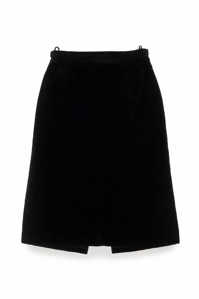 Keynote Women's Black Velvet Knee Length Pencil Skirt Size 12