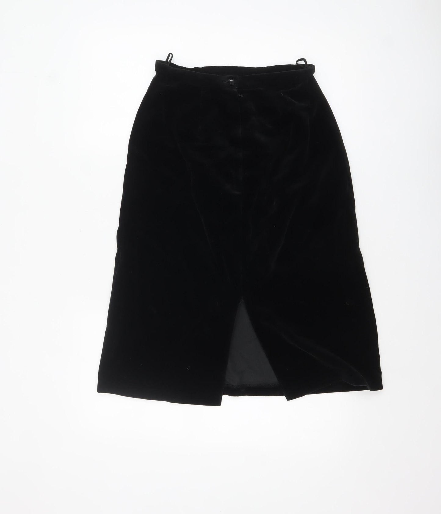 Keynote Women's Black Velvet Knee Length Pencil Skirt Size 12
