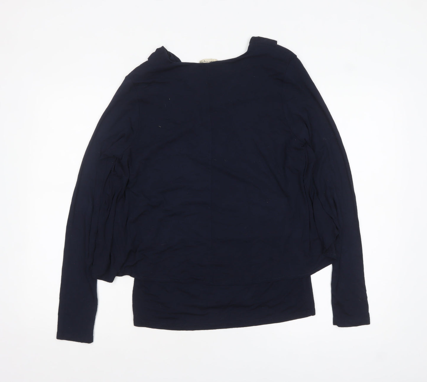 Phase Eight Women’s Blue V-Neck Tunic Long Sleeve Jersey Blouse Size 16