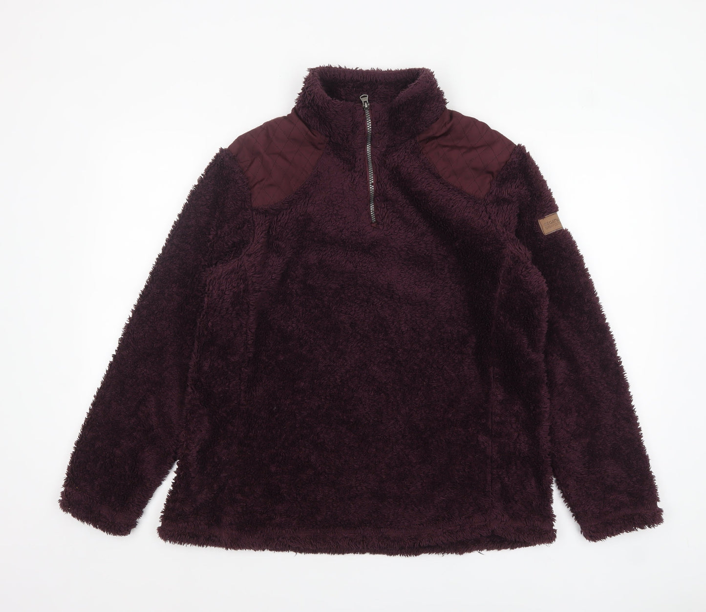 Regatta Womens Plum Fleece 1/4 Zip Pullover UK 16 Warm Winter Sweatshirt