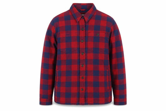 L.L. Bean Men's Red Blue Check Flannel Button-Up Shirt Size S Regular