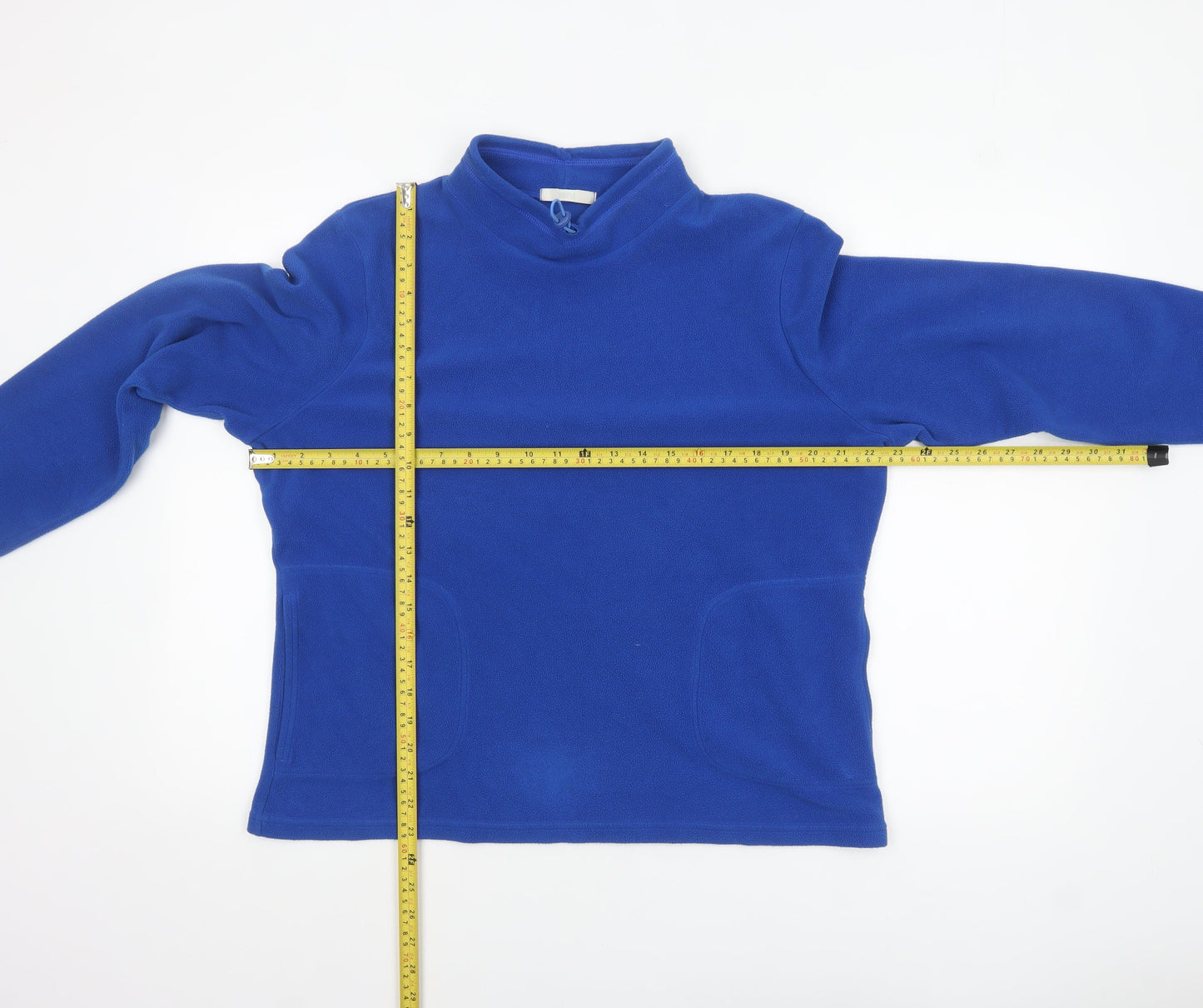 Marks and Spencer Women's Blue Fleece Pullover Sweatshirt UK 18