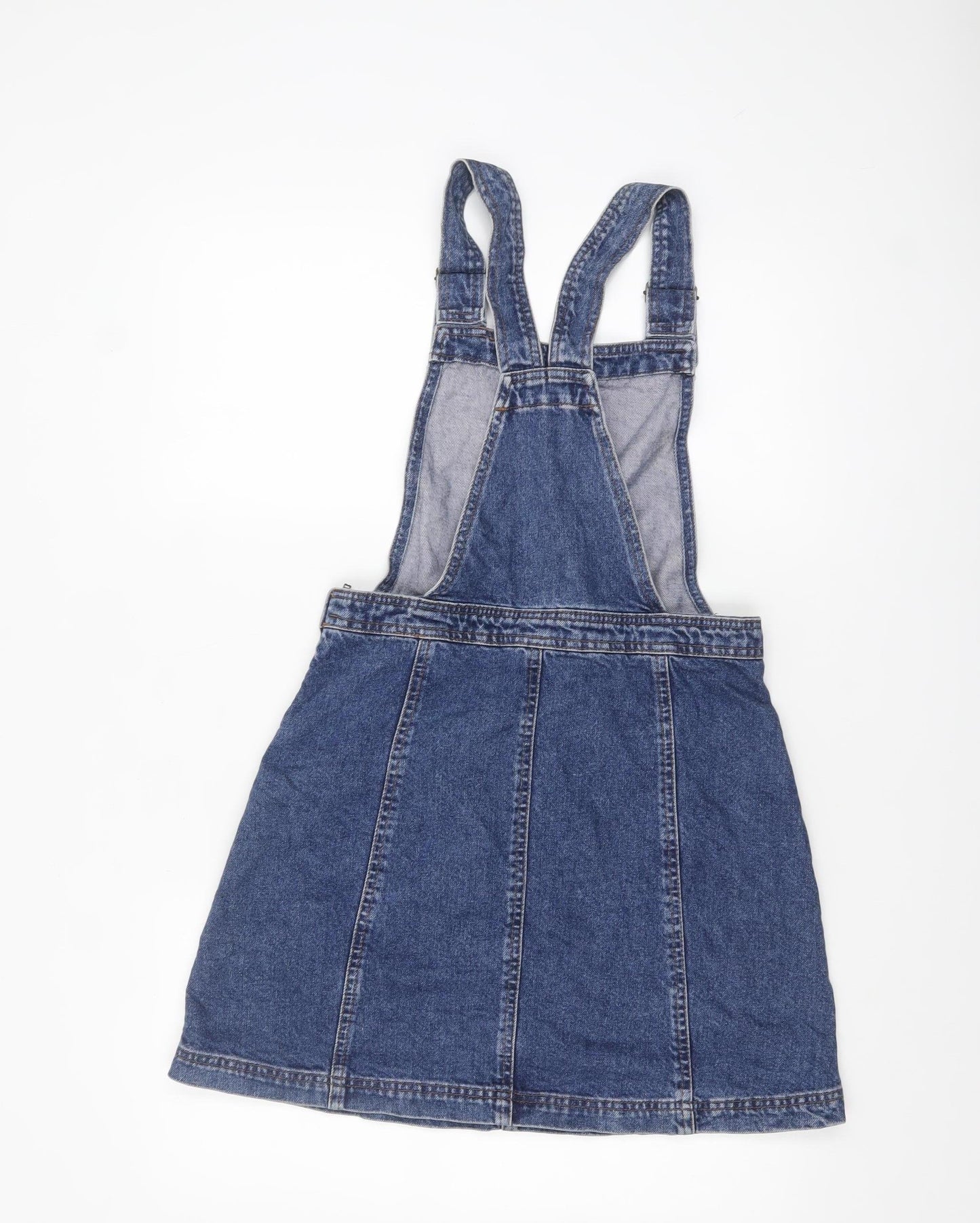 Cooperative Women’s Blue Denim Pinafore Dress M Short Casual