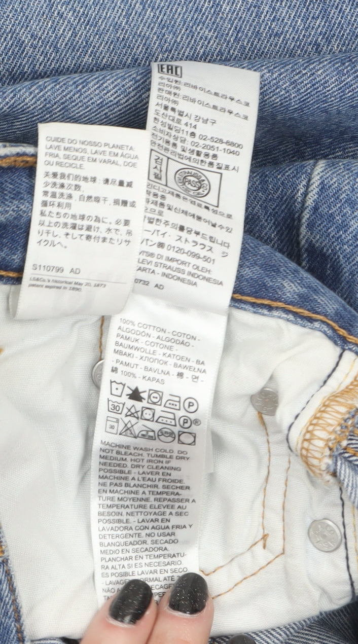 Levi's 501 Women's Blue High Rise Straight Jeans Size 4