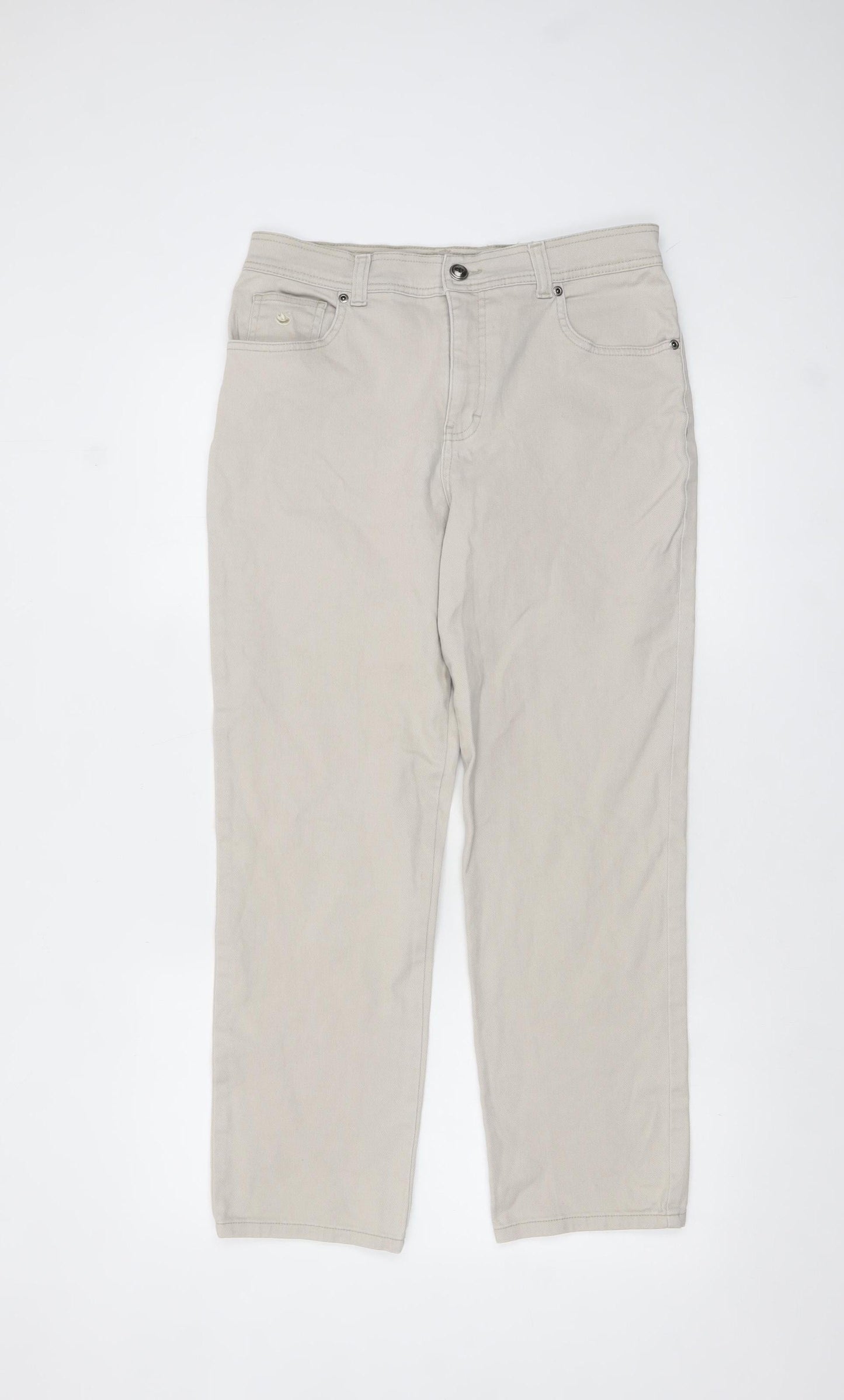 Gloria Vanderbilt Women’s Beige Petite 10 Straight Jeans