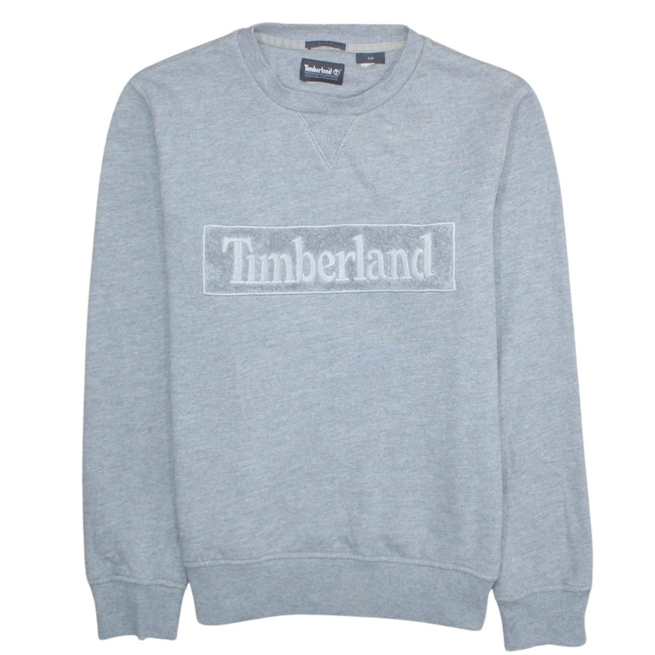 Timberland Men's Grey Slim Fit Crew Neck Sweatshirt S