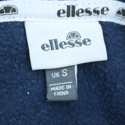 Additional view of Ellesse Men's Blue Pullover Hoodie Small Logo Fleece Sweatshirt