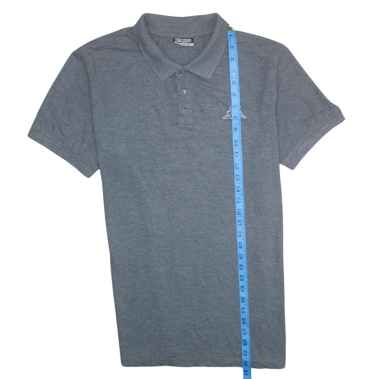 Kappa Mens Grey Polo Shirt XL Regular Fit Short Sleeve
