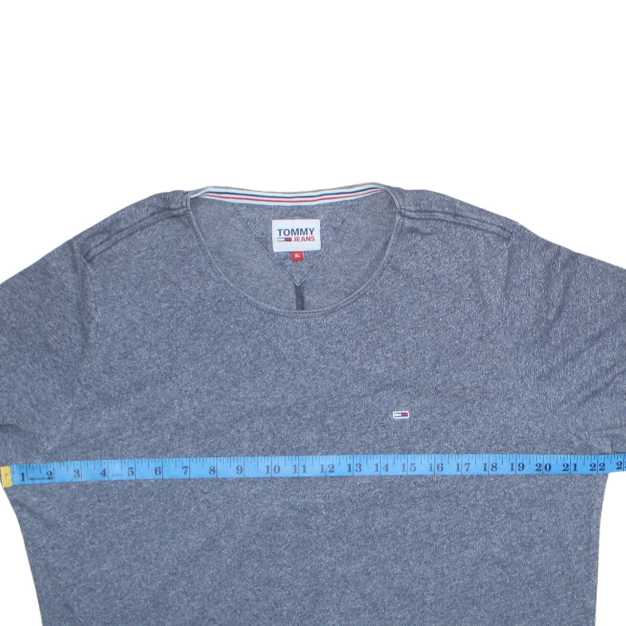 Tommy Jeans Men's Grey XL Crew Neck Cotton T-Shirt