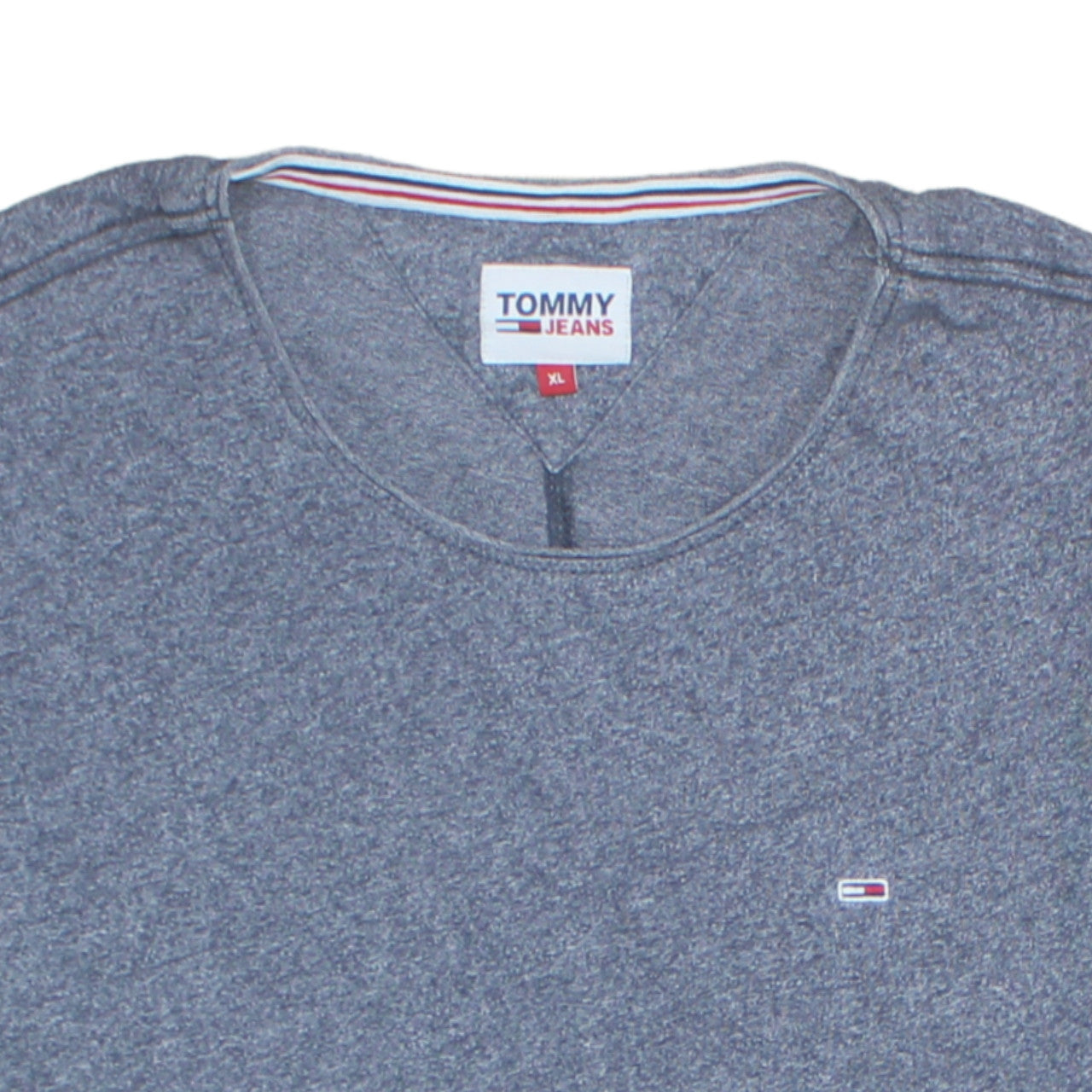 Tommy Jeans Men's Grey XL Crew Neck Cotton T-Shirt