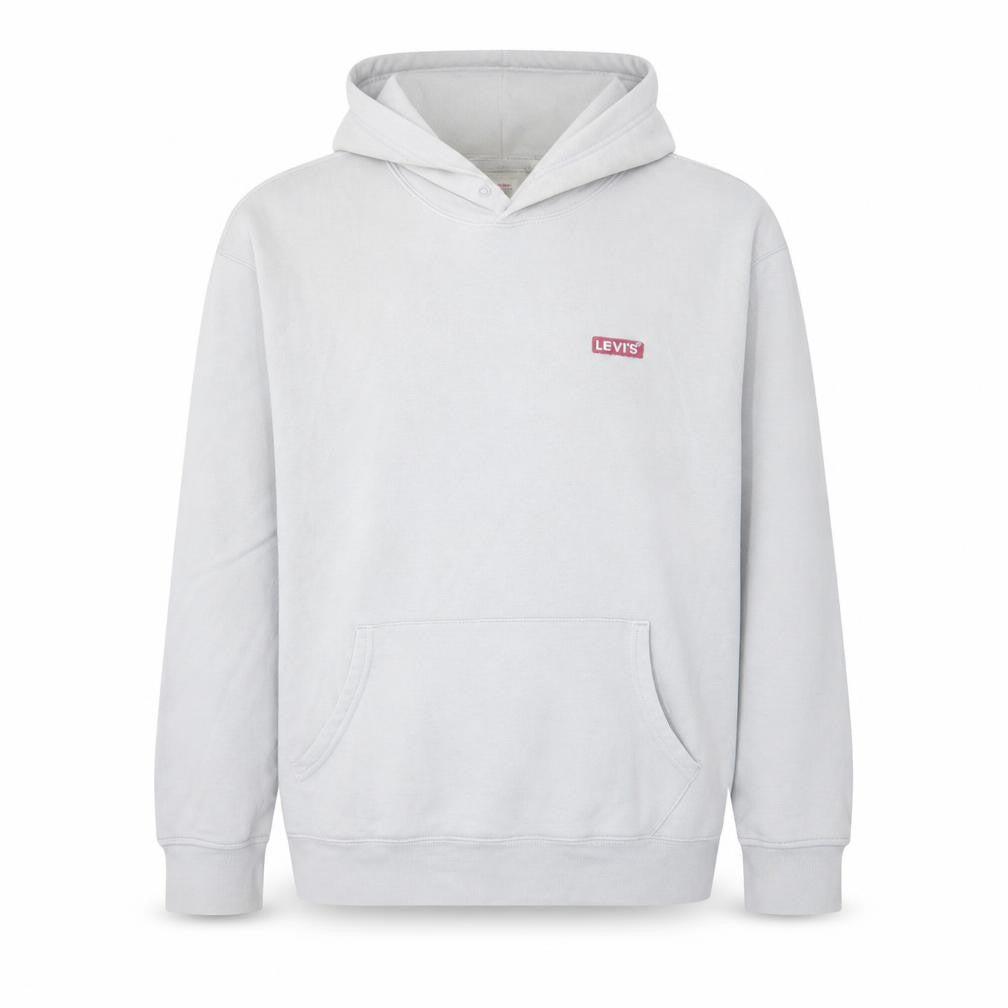 Levi's Men's White Relaxed Fit Pullover Hoodie Size L