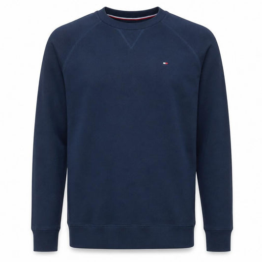 Tommy Hilfiger Men's Blue Cotton Crew Neck Sweatshirt M