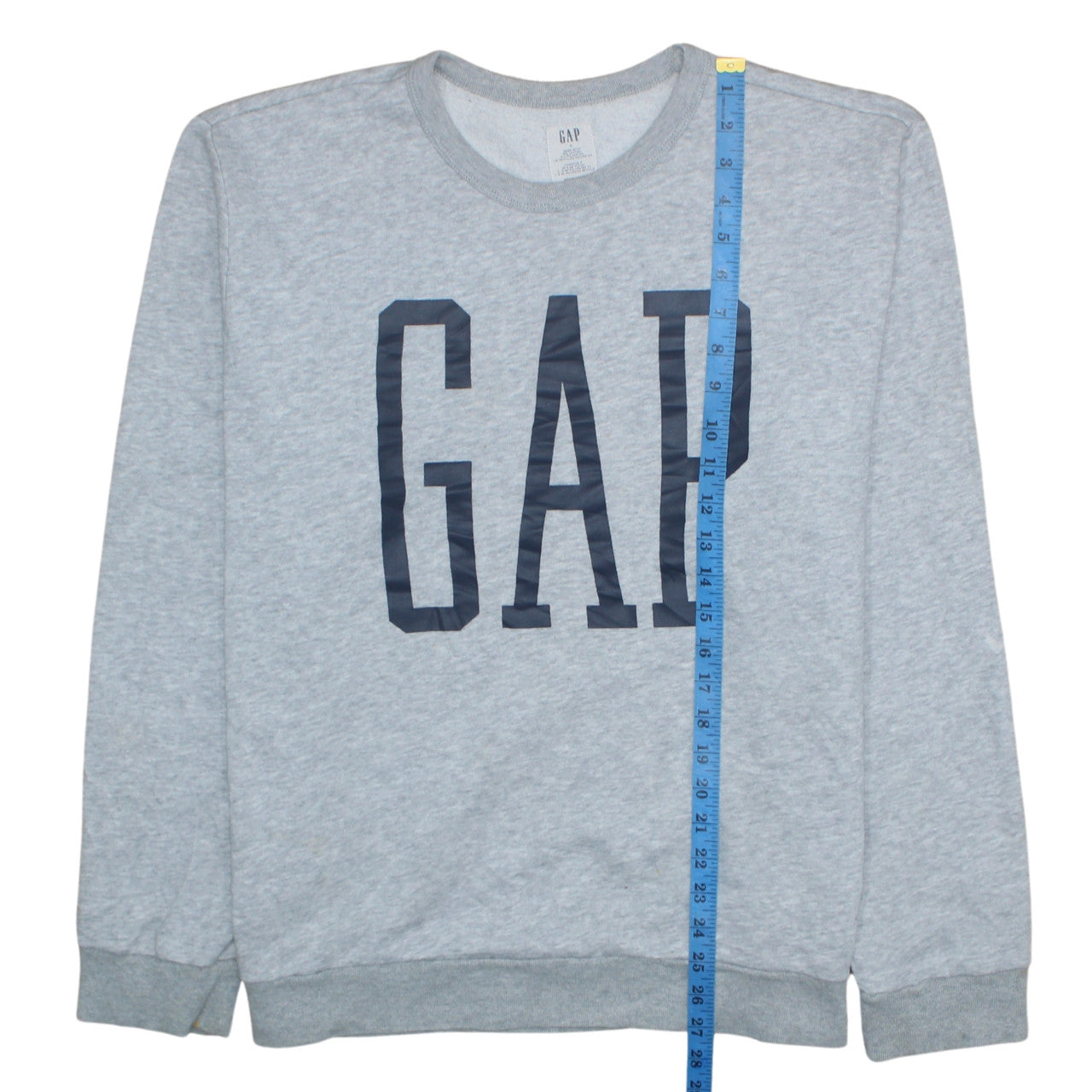 GAP Men's Grey Logo Pullover Sweatshirt L Regular Fit
