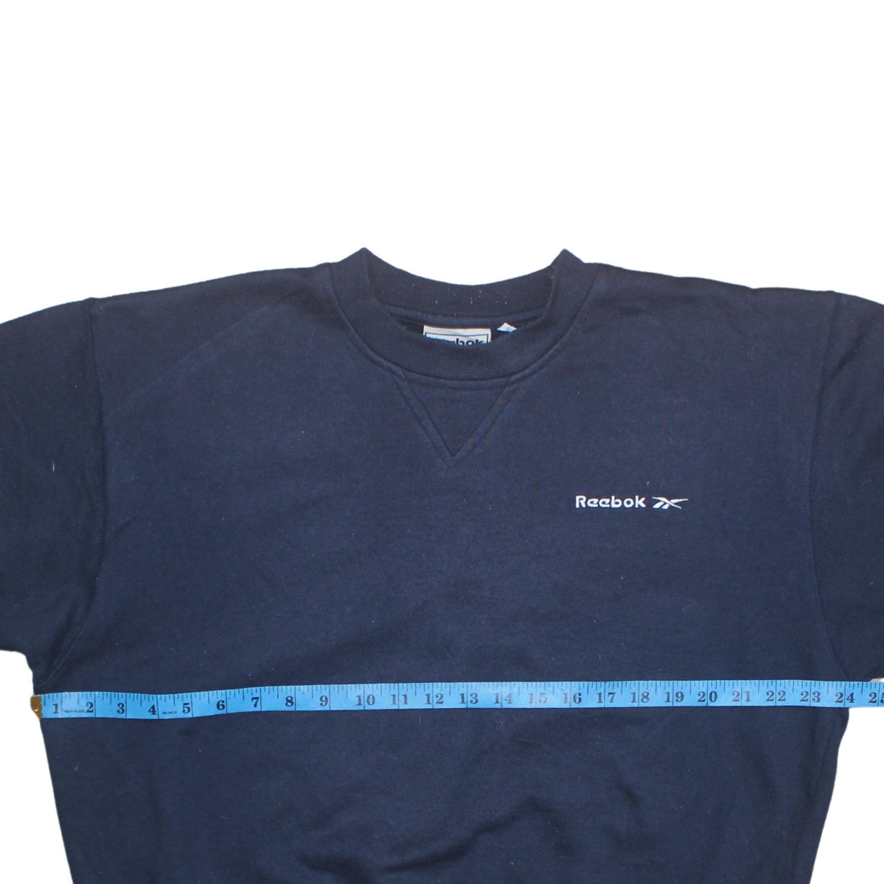 Reebok Men Blue Crew Neck Pullover Sweatshirt Size S